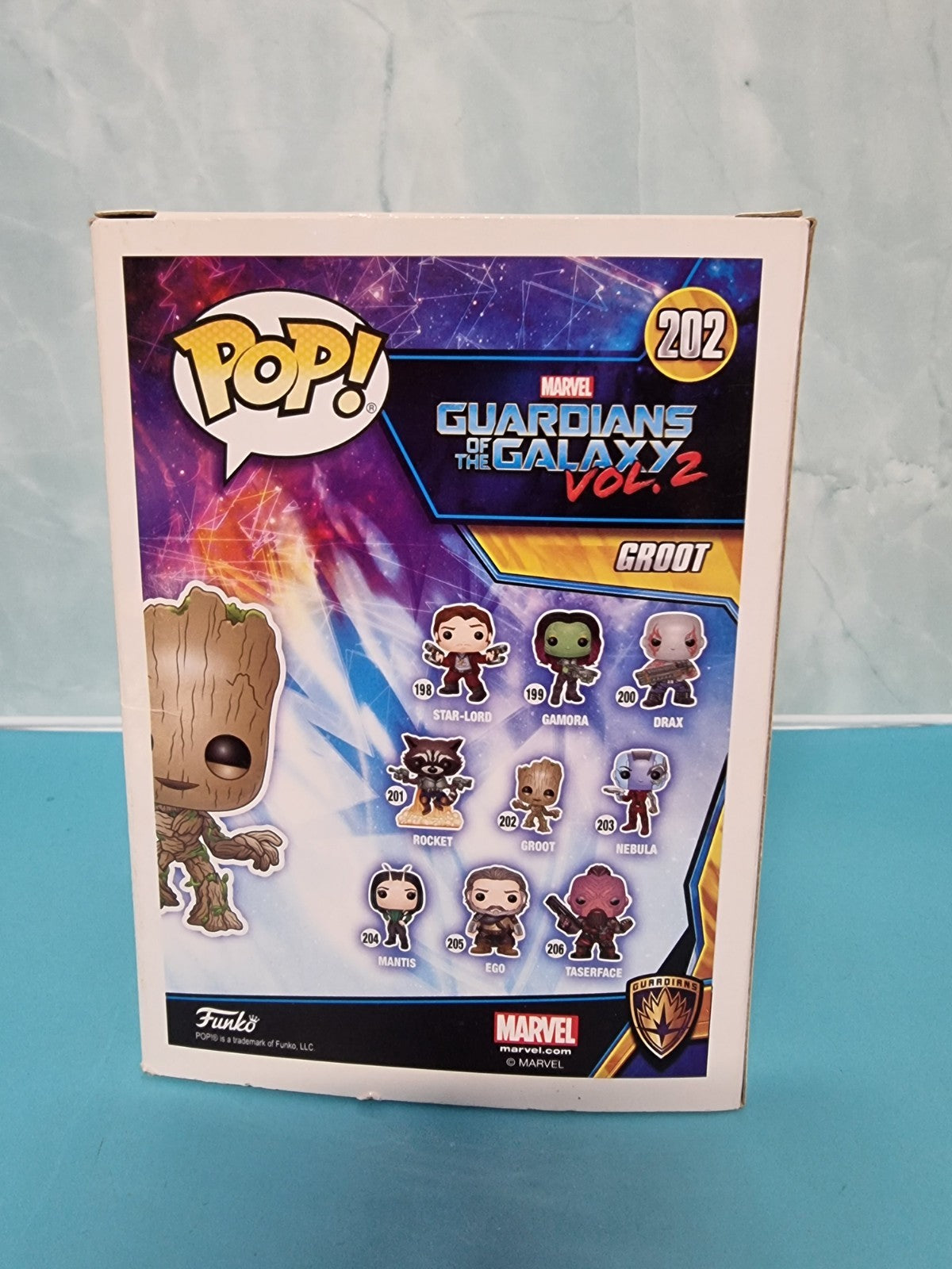 Funko Pop! Marvel Guardians of The Galaxy #202 Groot Bobble-Head Vinyl Figure