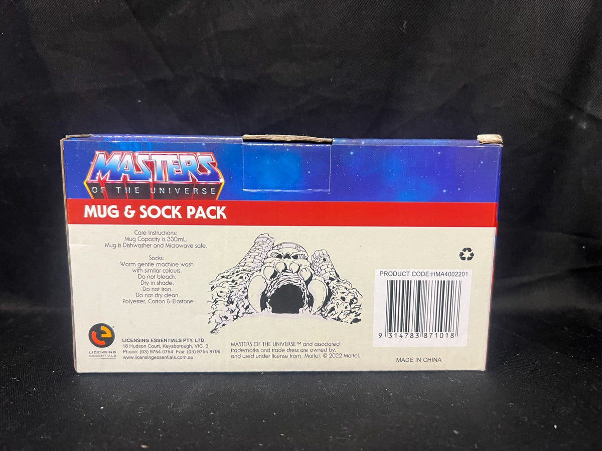 masters of the universe he-man socks and mug gift pack set anime cartoons he man