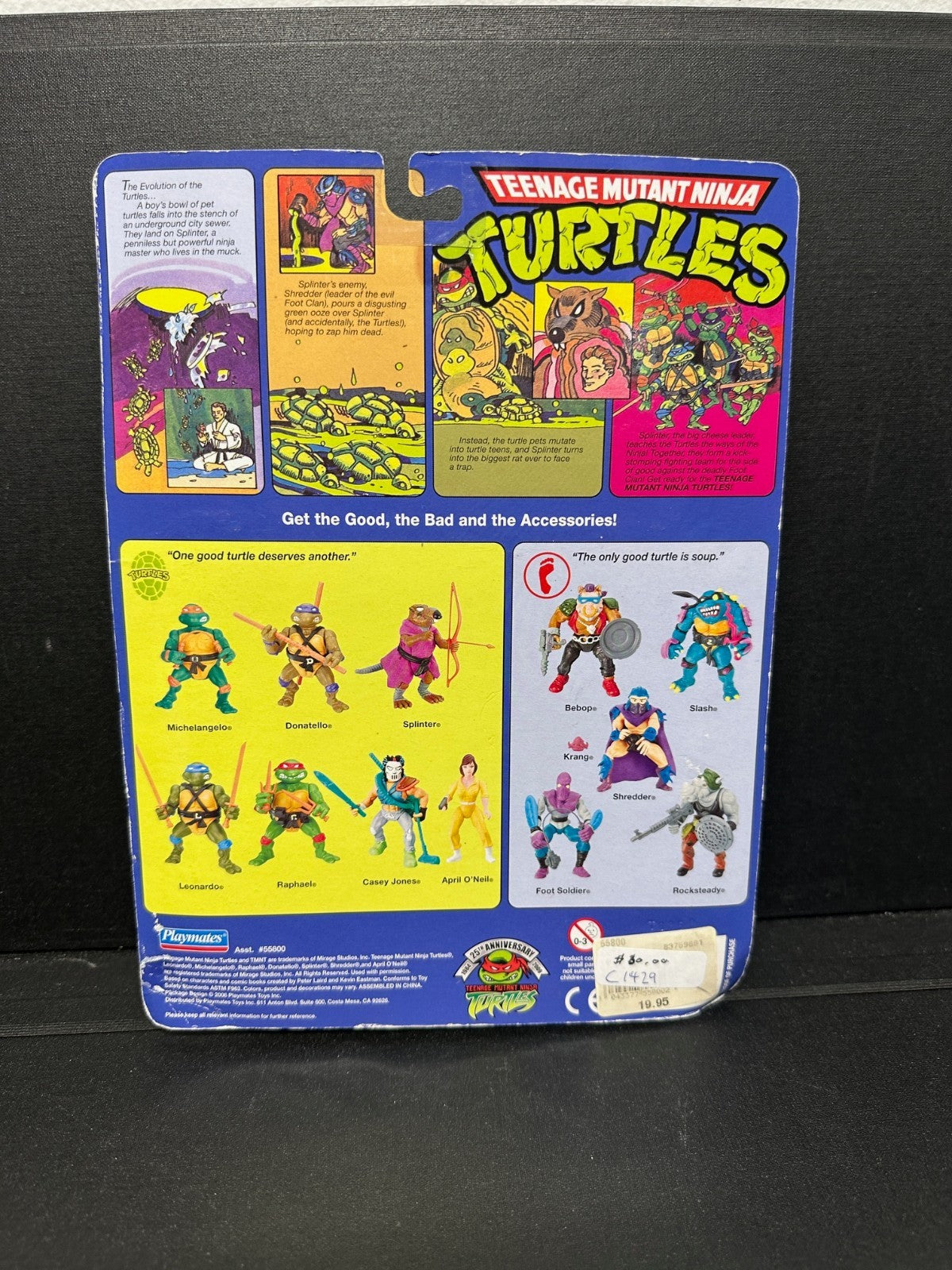 Playmates  Teenage Mutant Ninja Turtles MICHELANGELO 25th Anniversary Figure