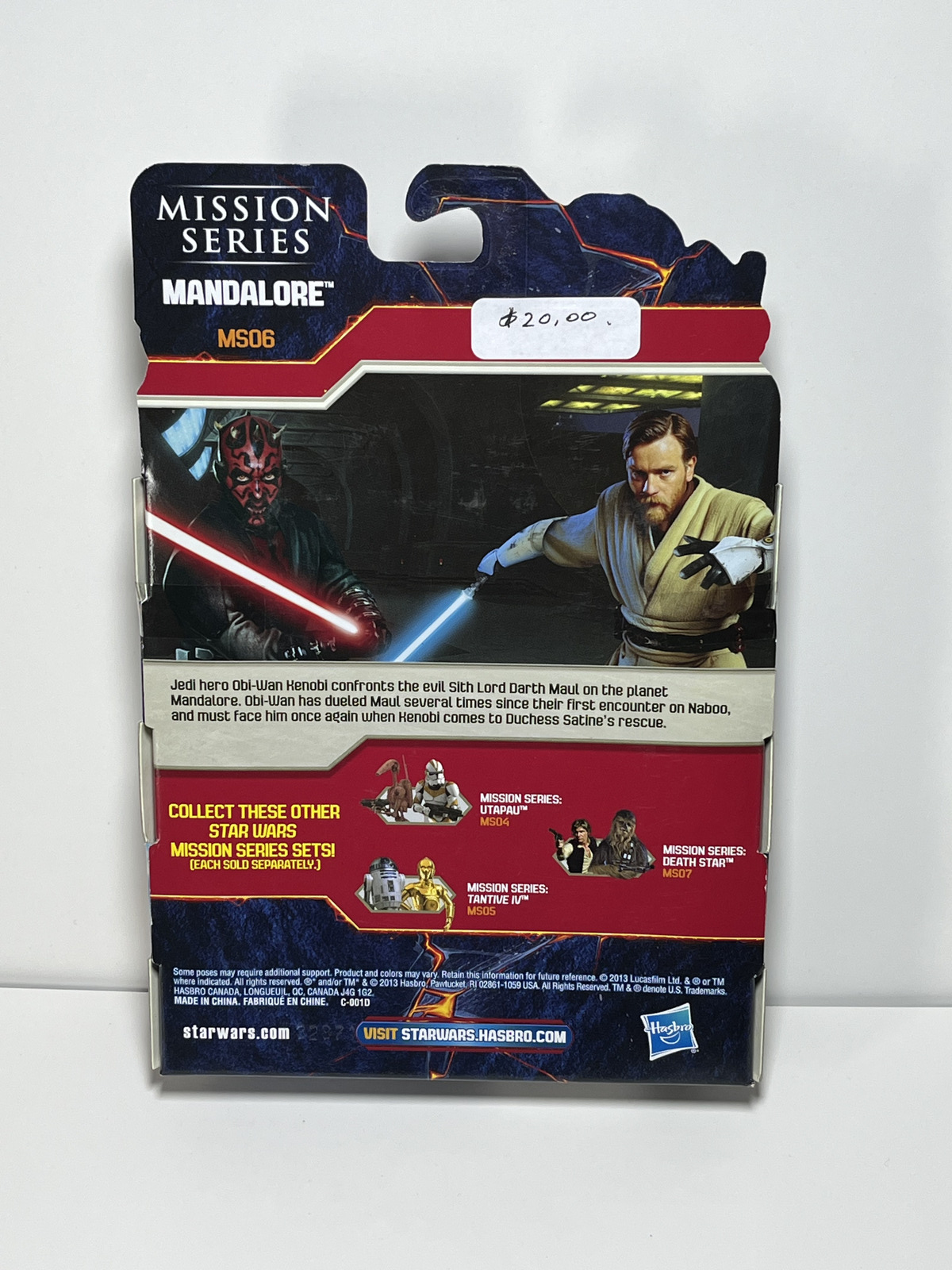 Obi-Wan Kenobi & Darth Maul Star Wars Mission Series Mandalore 3.75 2 Pack