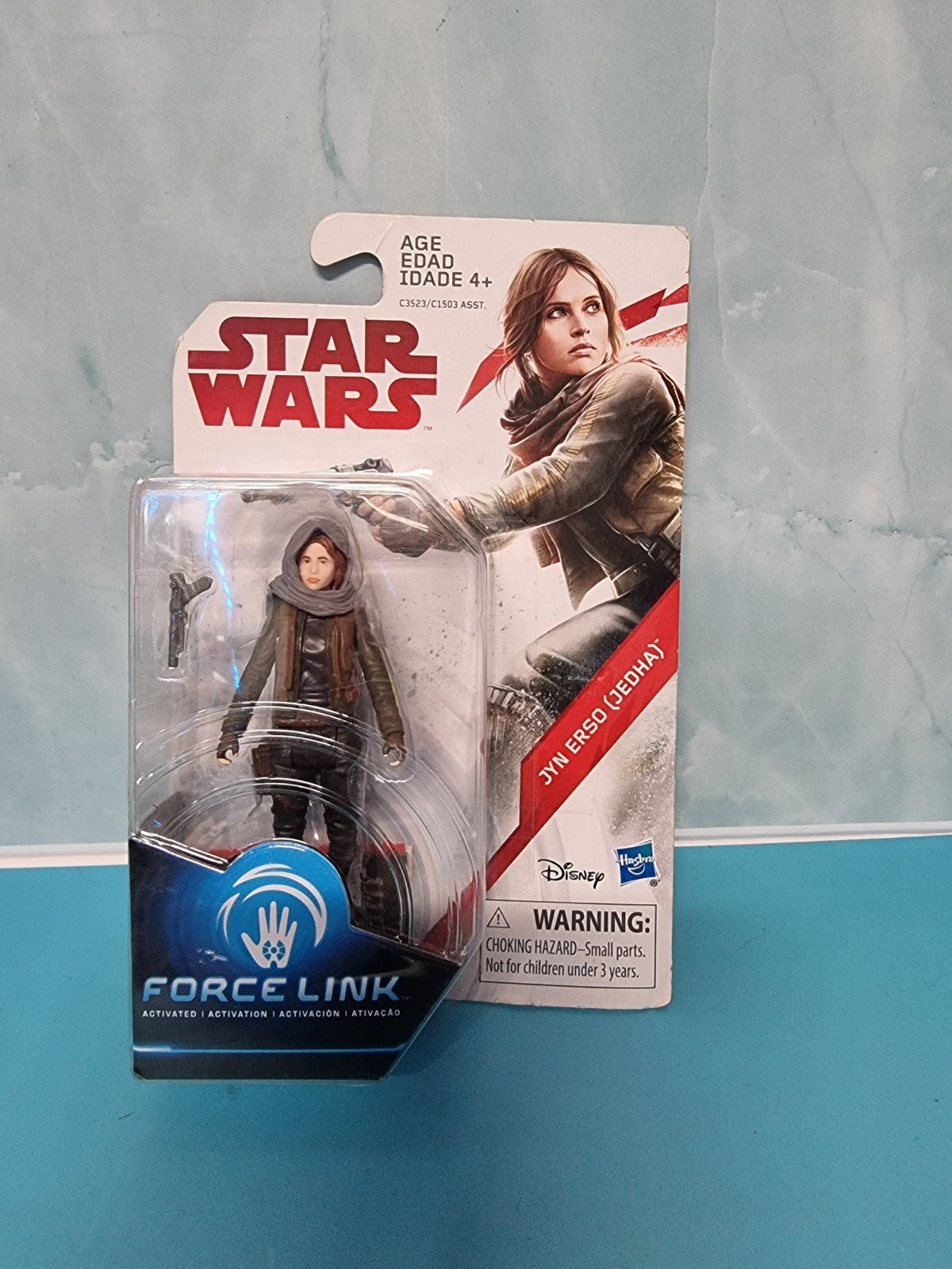 Star Wars Jyn Erso Jedha Rogue One Force Link 3.75 Inch Action Figure