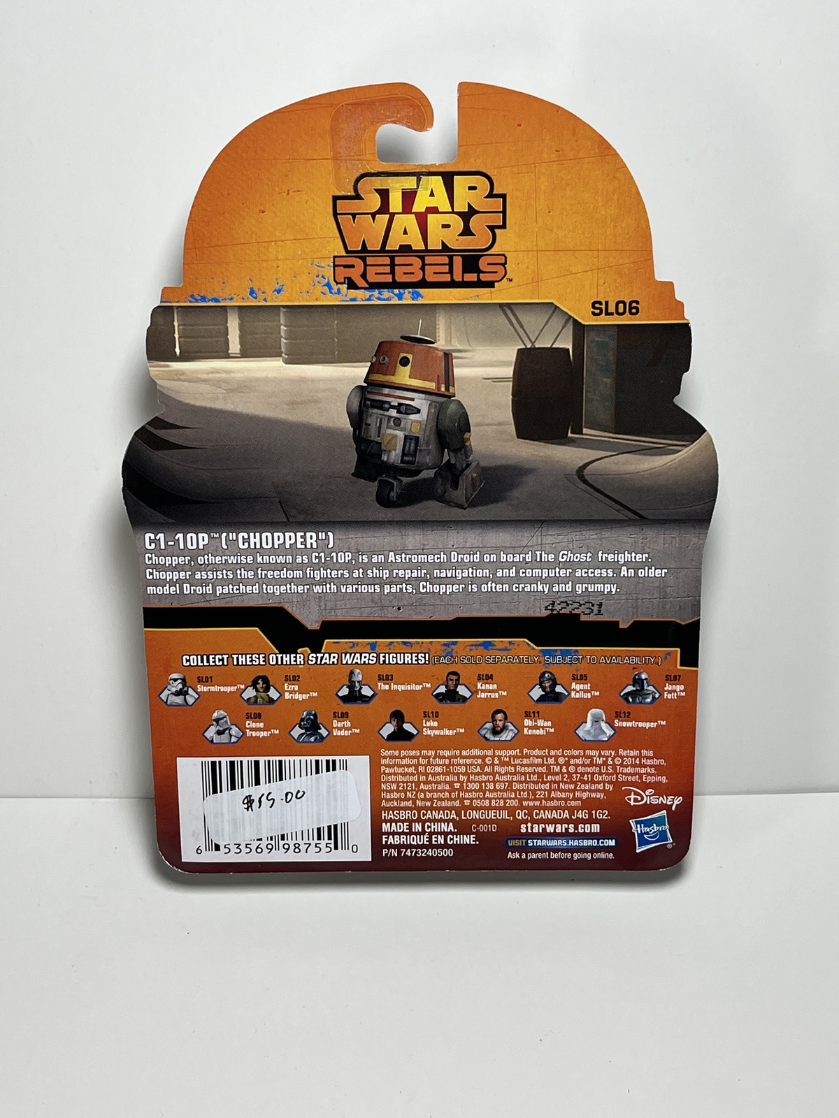 C1-10P Chopper SL06 Star Wars Rebels 3.75 Action Figure