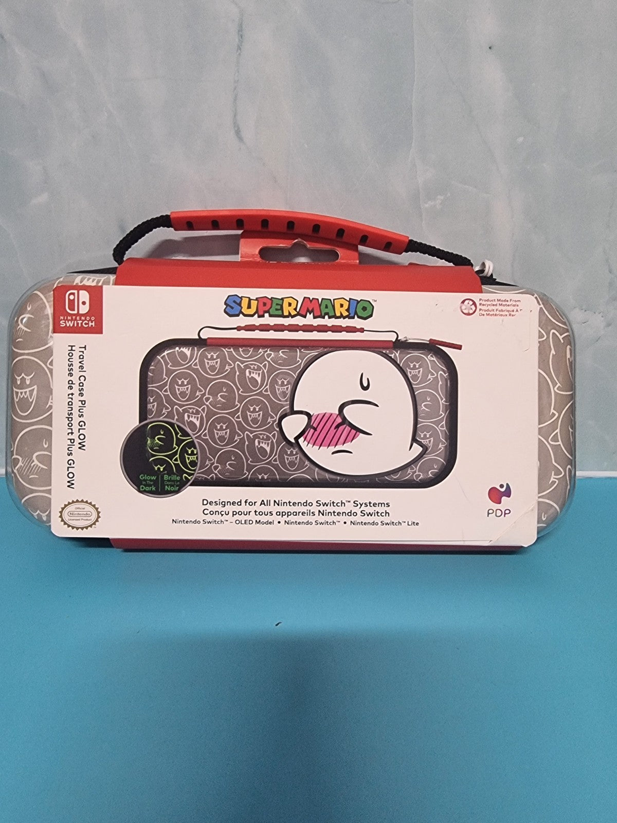 Brand New Nintendo Switch PDP Super Mario Boo Travel Case Plus Glow
