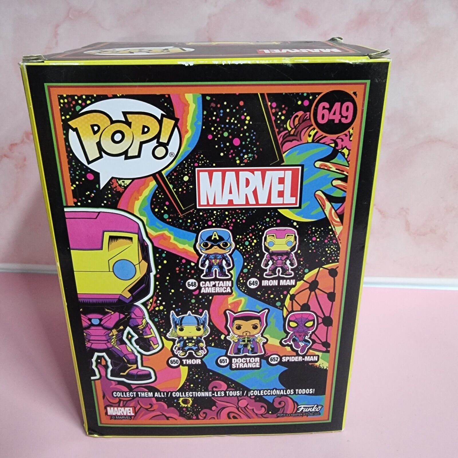 Funko Pop! Marvel 649 Iron Man Black Light Special Edition