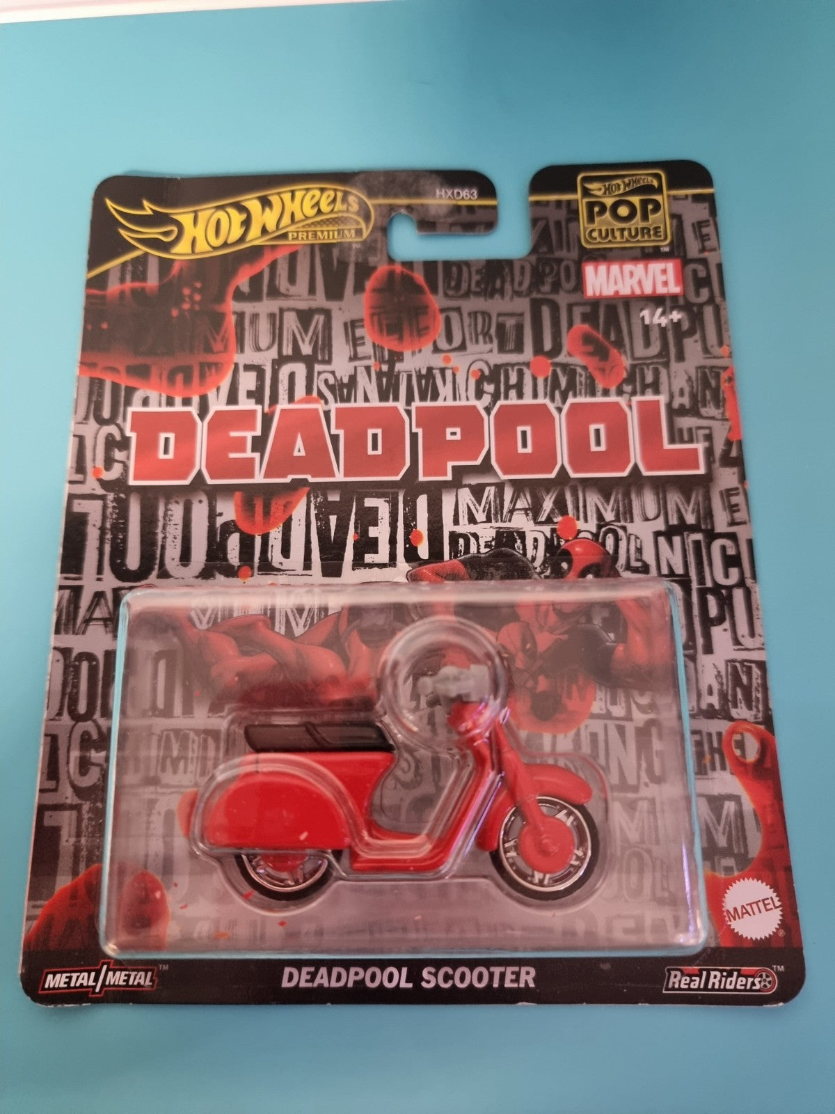 Hot Wheels Premium Pop Culture Marvel Deadpool Scooter