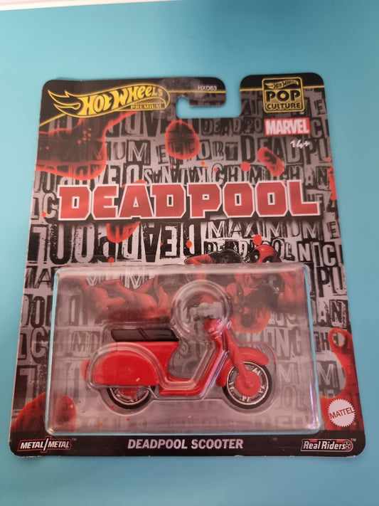 Hot Wheels Premium Pop Culture Marvel Deadpool Scooter