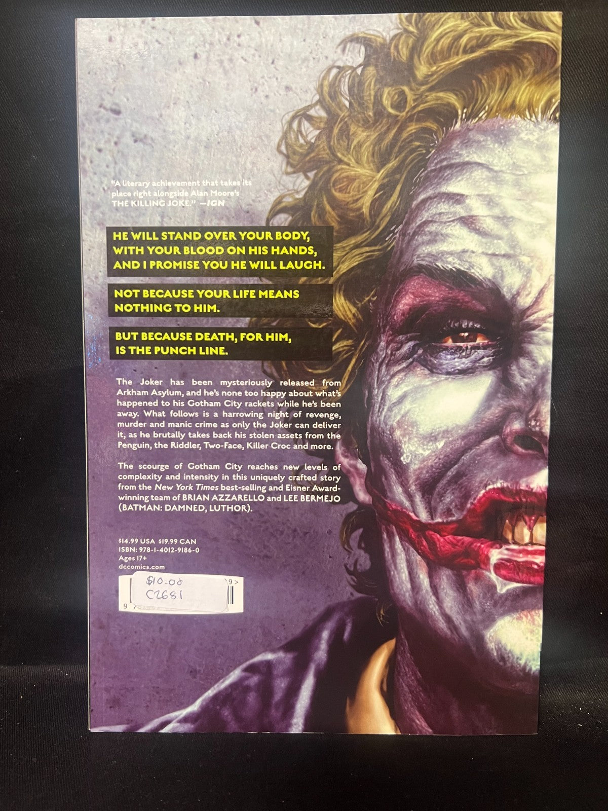 Joker : Dc Black Label Edition Trade Paperback by Brian Azzarello Lee Bermejo