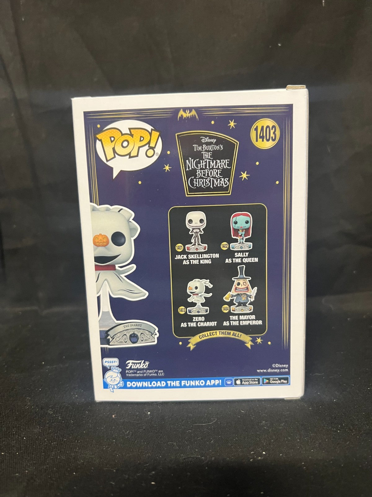 The Nightmare Before Christmas - Zero as the Chariot Pop! Vinyl Figure "New"