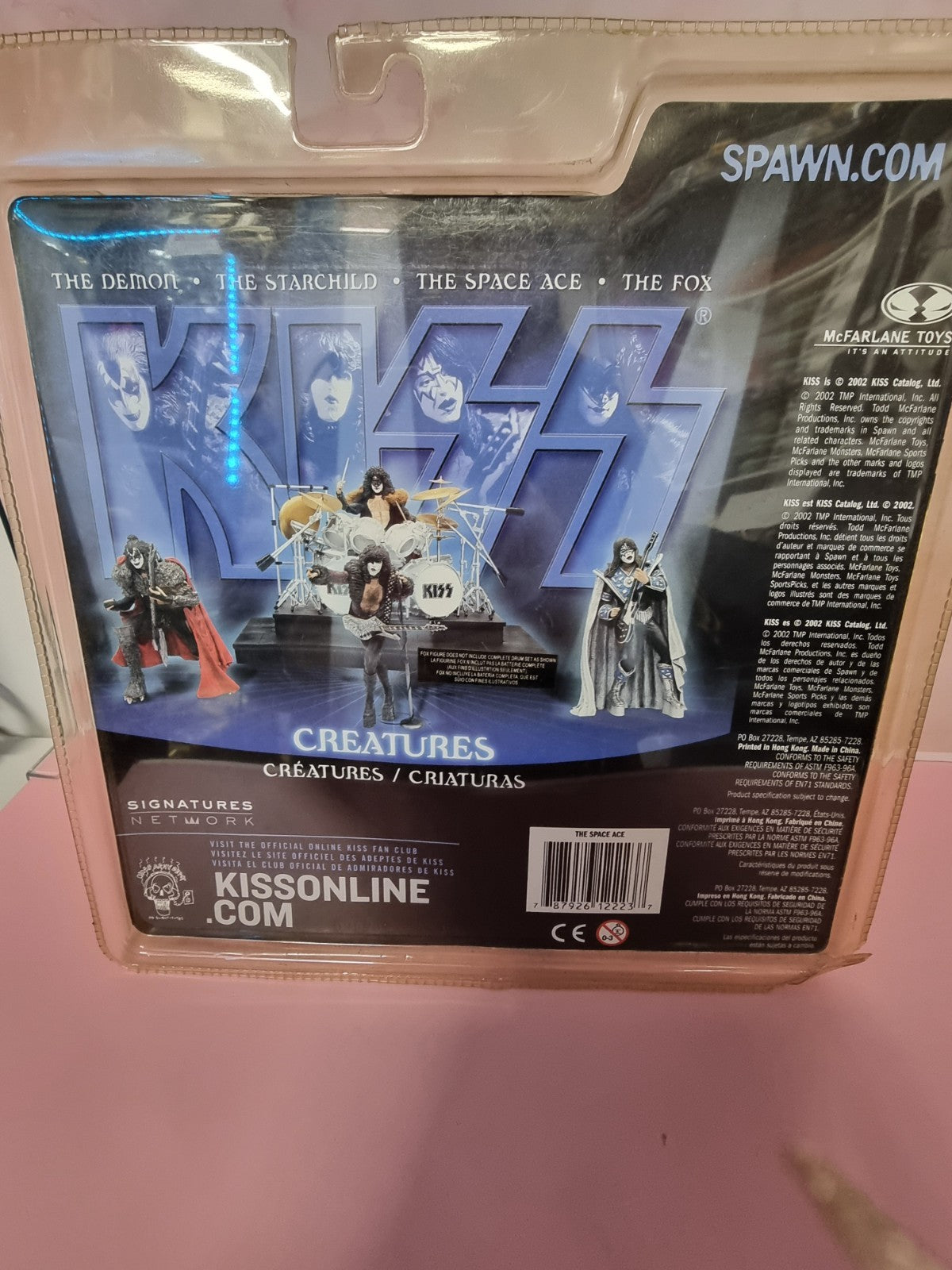 McFarlane KISS Creatures; The Fox; The Demon; The Space Ace - 4 Carded Figures