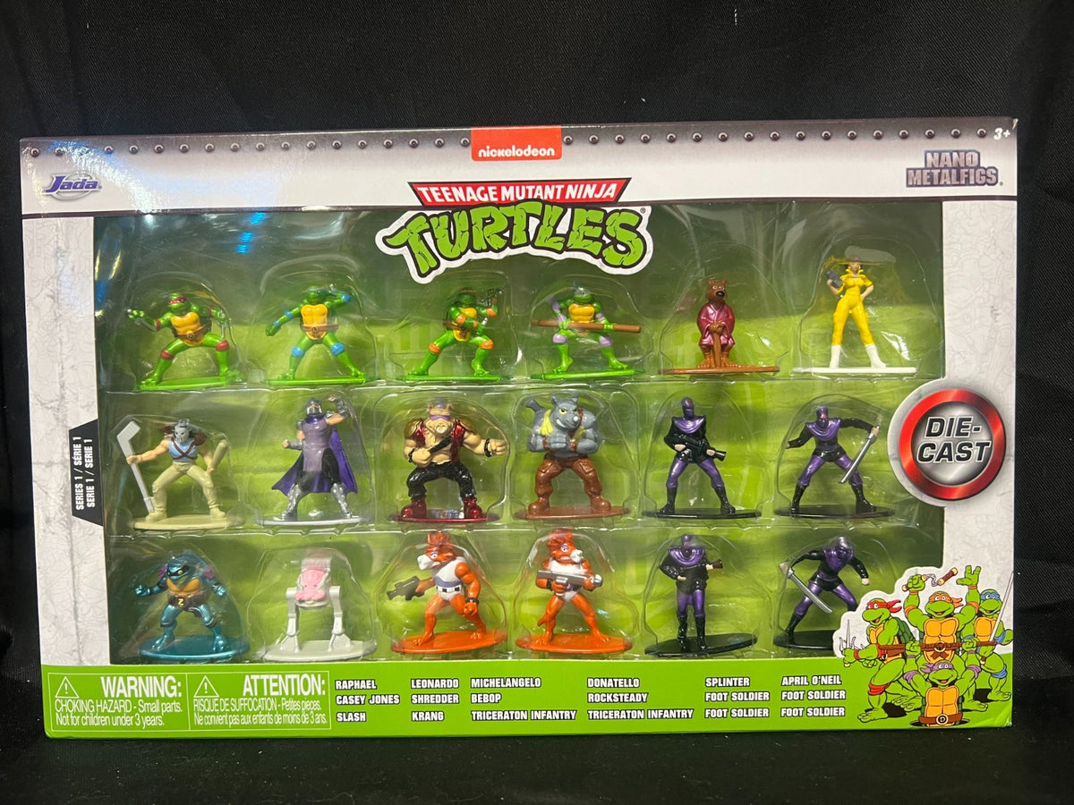 Teenage Mutant Ninja Turtles Die-Cast Nano MetalFigs Pack of 18 by Jada