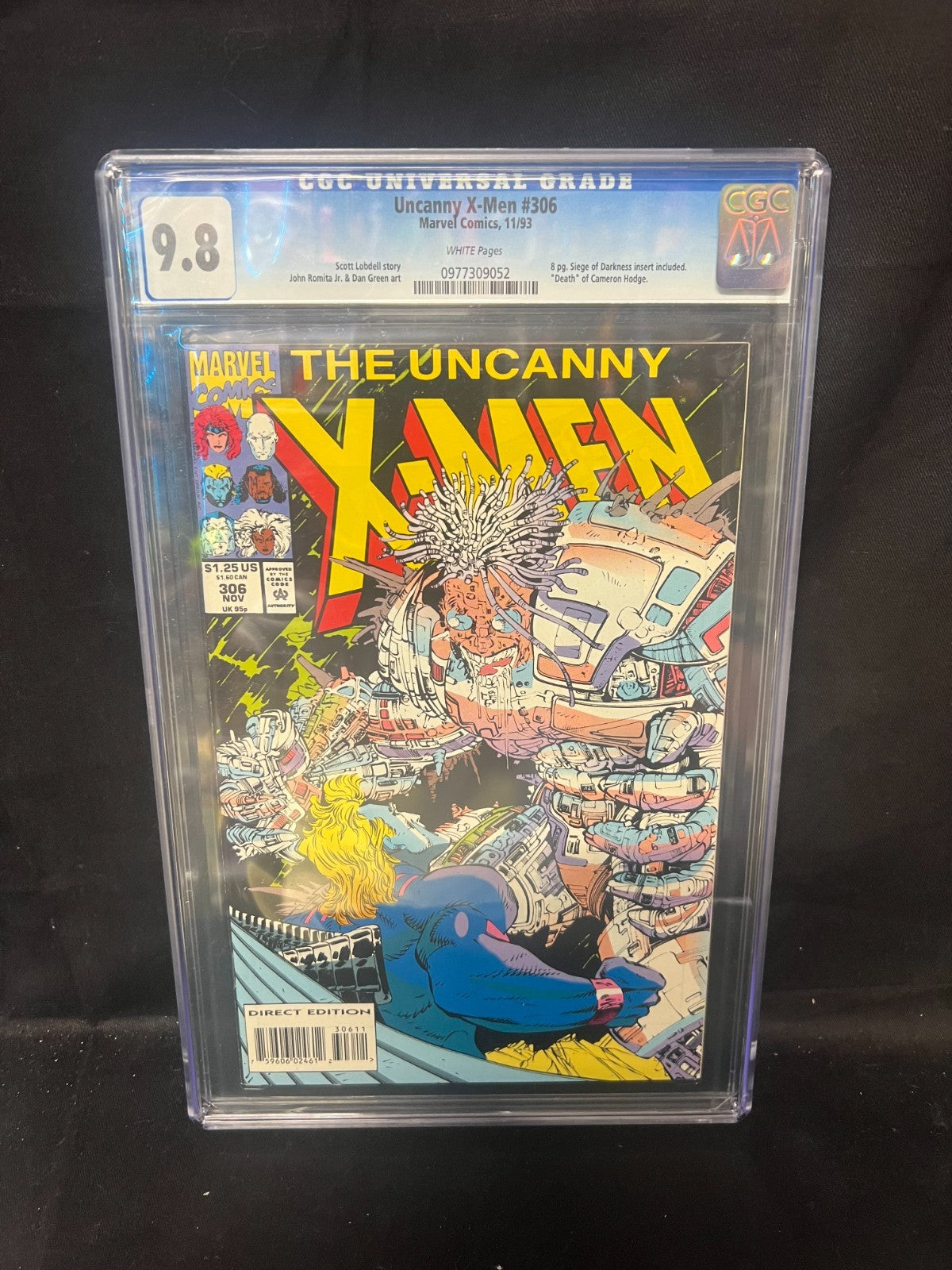 Uncanny  X-Men #306 1993 Marvel Comics CGC 9.8 White Pages Newsstand 025