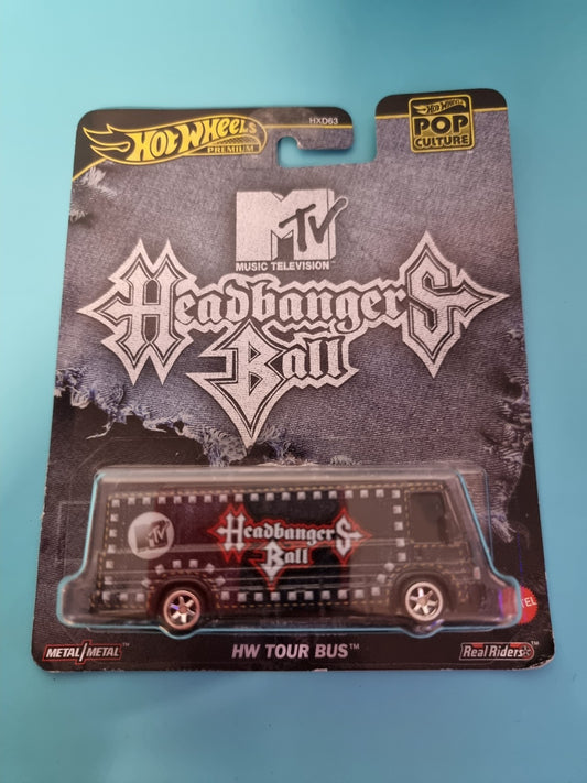 MTV HEADBANGERS BALL HW TOUR BUS BLACK 1:64 SCALE COLLECTIBLE DIECAST MODEL CAR