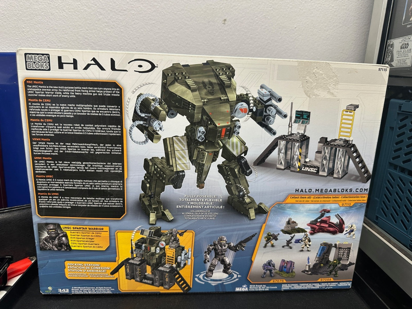 Mega Bloks Halo Interlocking Blocks - 443 Piece 97115 UNSC Mantis