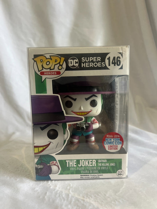 The Joker #146 - Batman: The Killing Joke- NYCC 2016 - Funko Pop + Pop Protector