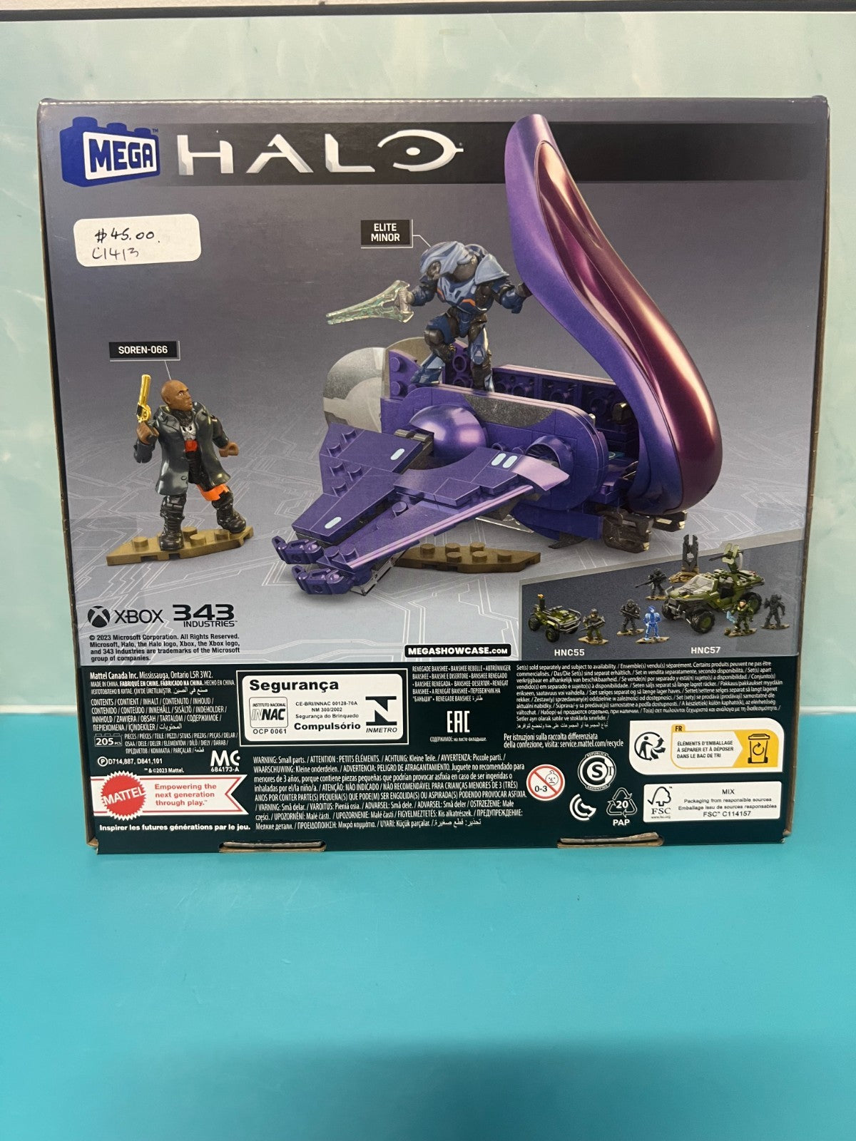 WB MEGA Brands - HALO Renegade Banshee Vehicle Building Kit -2 Micro Action Figs