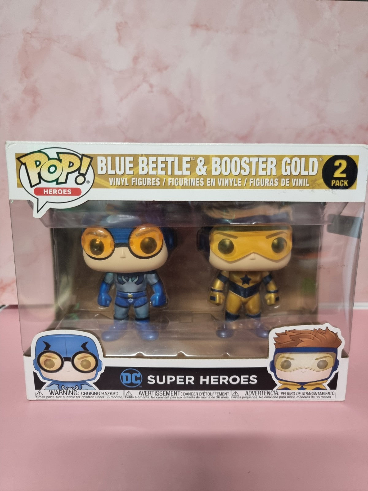 DC Super Heroes - Blue Beetle & Booster Gold Pop! Heroes Figures 2 Pack