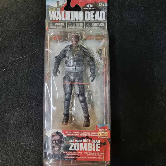 The Walking Dead Tv Series 4 Gas Mask Riot Gear Zombie Figure McFarlane 2013
