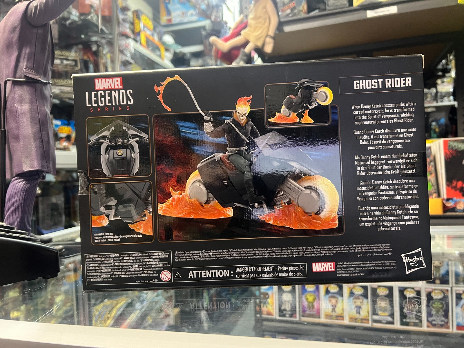 First Ghost Rider Toy Ghost Rider (Danny Ketch) & Motorcycle Marvel Legends 6