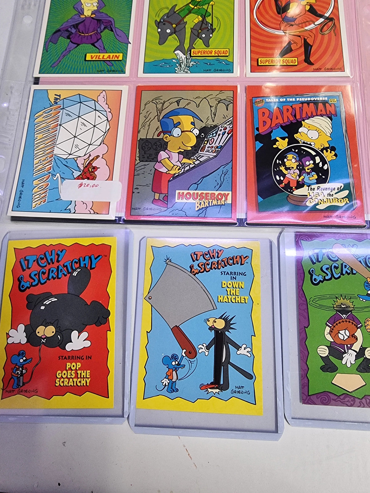 Simpson Mixed Trading Card Set 40 Cards