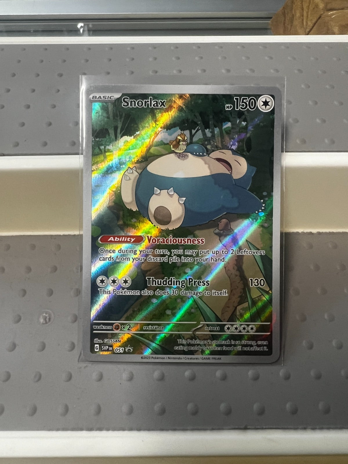 Snorlax - SVP 051 - Illustration Rare - Black Star Promo - Pokemon Card -
