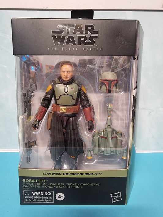 HASBRO STAR WARS BLACK SERIES DELUXE THE BOOK OF BOBA FETT THRONE ROOM 6" FIGURE