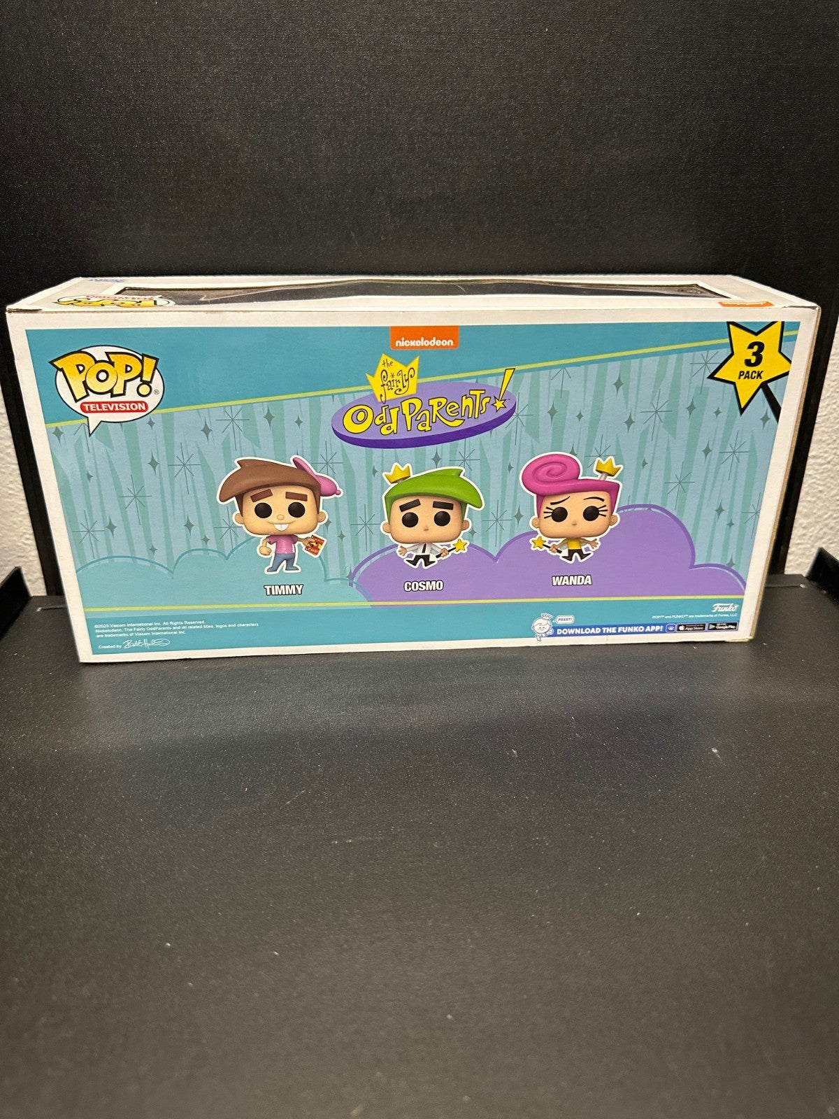 Funko Pop! Fairly Odd Parents Timmy, Cosmo & Wanda 3 Pack 2023 Summer Con Rare