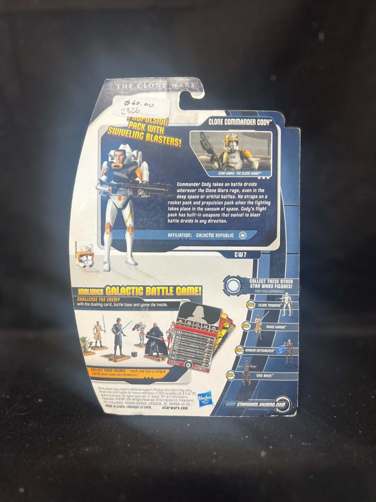 Star Wars Clone Commander Cody Movie Heroes The Clones Wars Collection CW7 2012