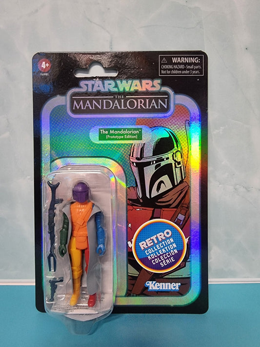 Star Wars Vintage Collection Mandalorian Retro Prototype Edition Kenner (Orange)
