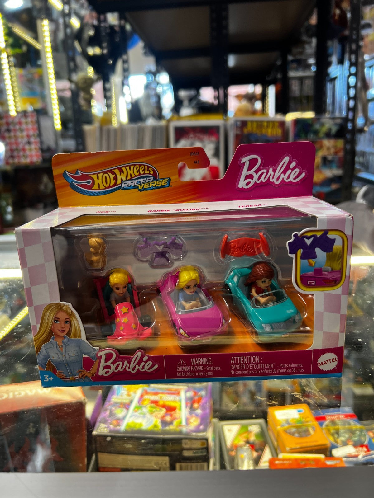 Hot Wheels Racer Verse Barbie 3PK