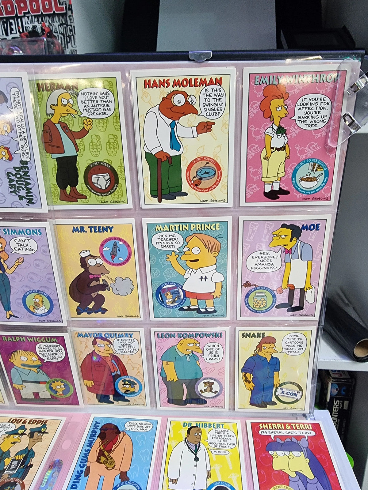Simpson Mixed Trading Card Set 38 Cards