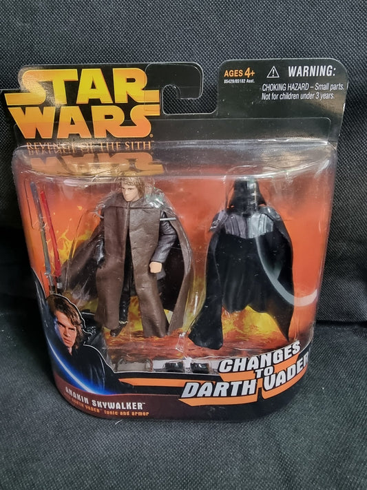 Star Wars Revenge Of The Sith Anakin Skywalker Changes To Darth Vader Figure