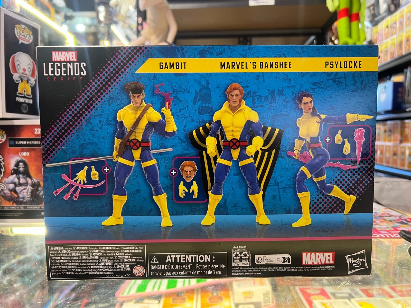 Marvel Legends Series X-Men Gambit Marvel's Banshee Psylocke 6" Figures MIB