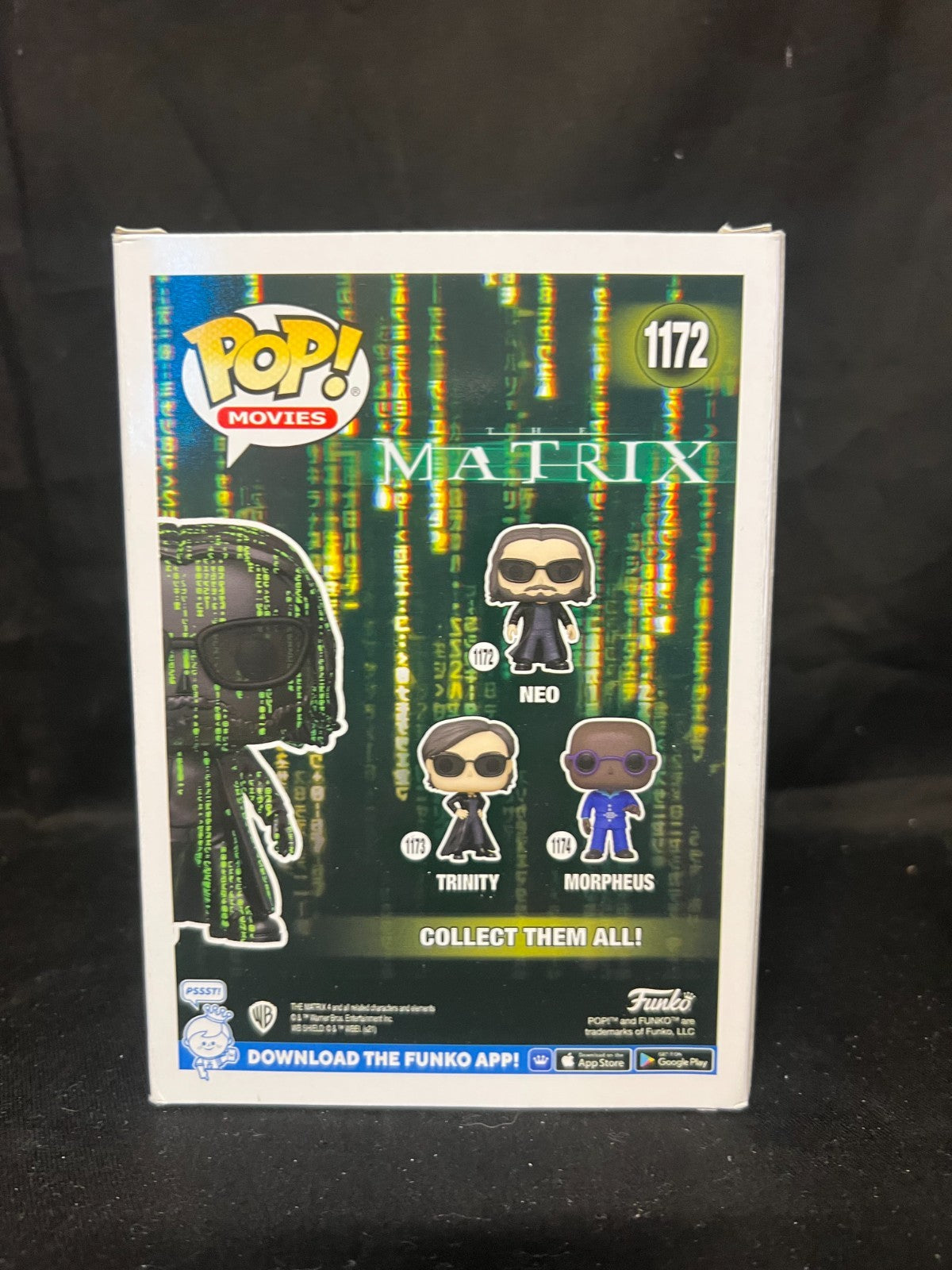 The Matrix Resurrections Neo in the Matrix Glow Exclusive Pop! Vinyl Figure 1172