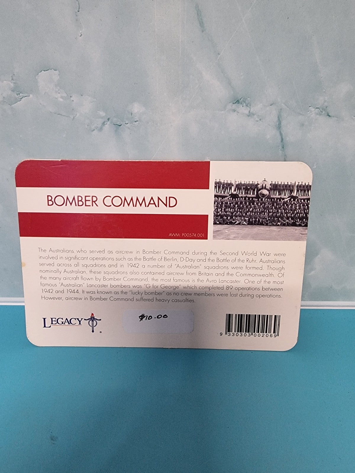 2016 • 100 Years of ANZAC 20c Series II • Bomber Command • Unc in Card