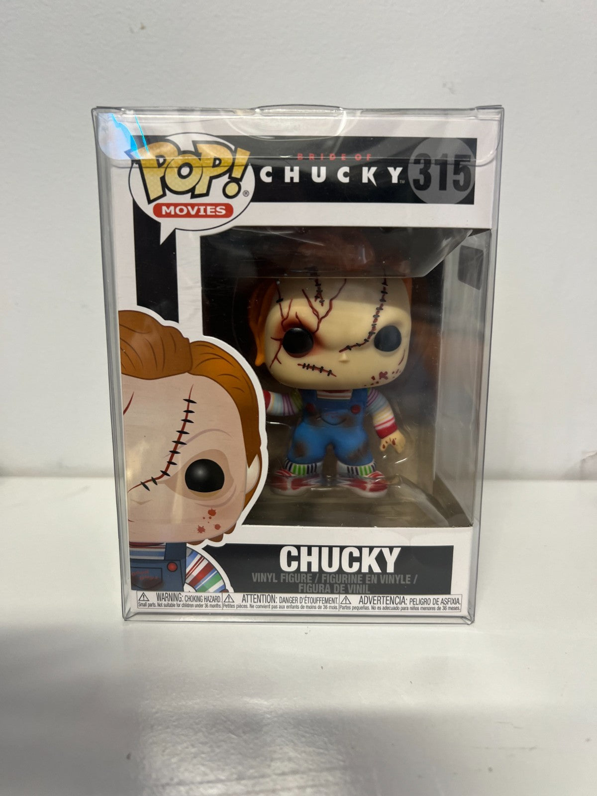 FUNKO POP MOVIES BRIDE OF CHUCKY #315 CHUCKY (SCARRED) VAULTED VINYL