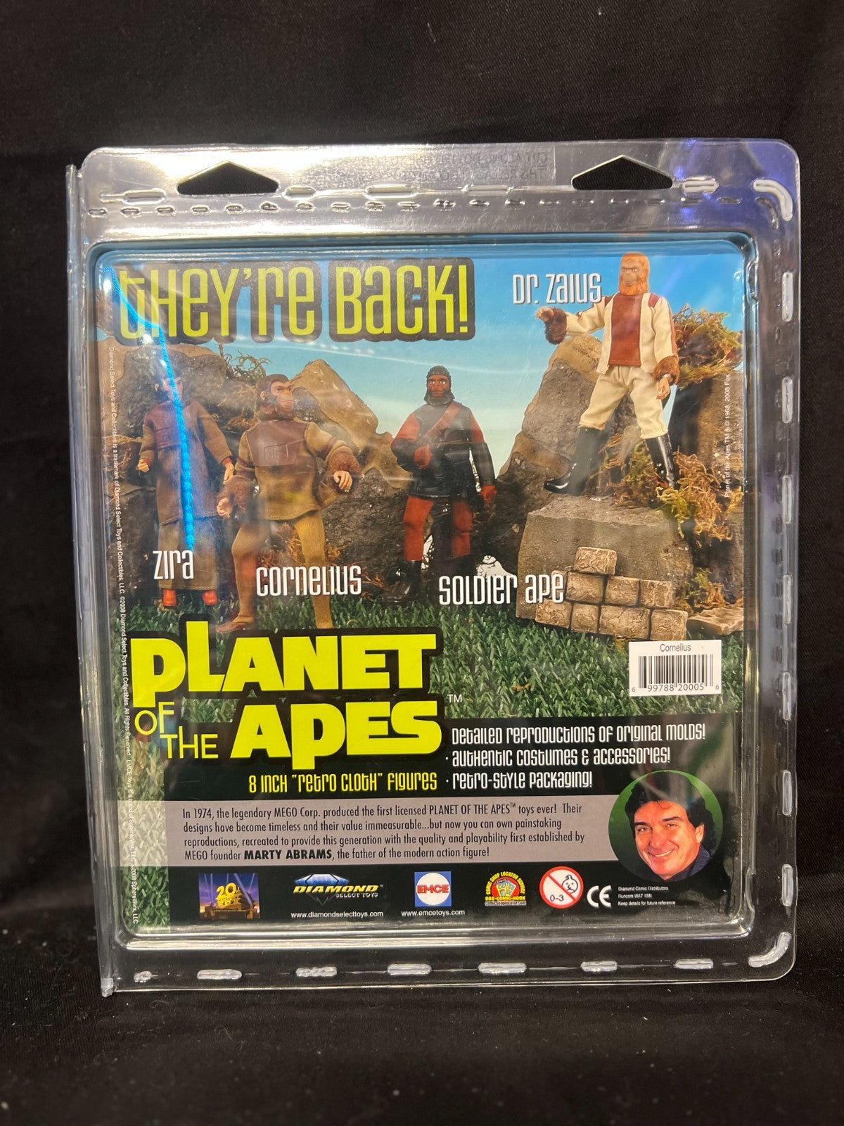 Mego POTA 8" CORNELIUS Figure Planet of the Apes Retro Diamond Select New