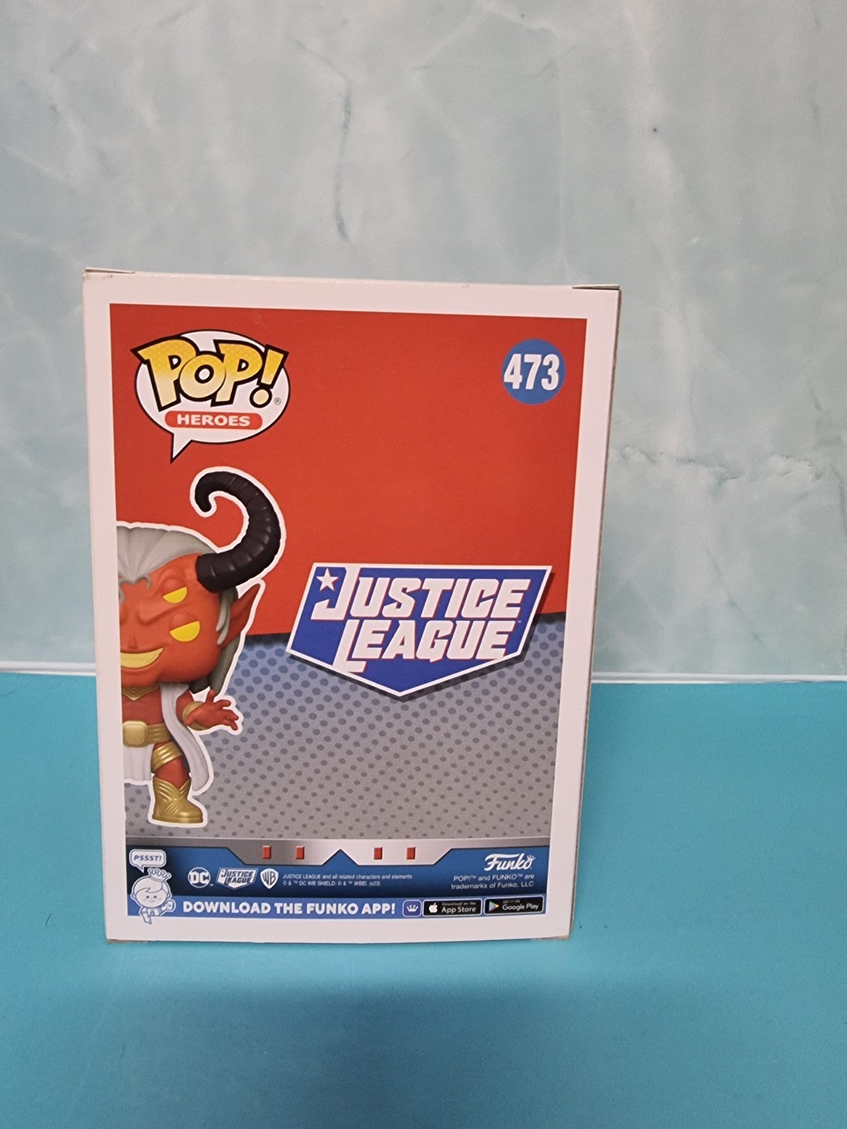 FUNKO POP  2023 SDCC JUSTICE LEAGUE DC TRIGON EXCLUSIVE #473