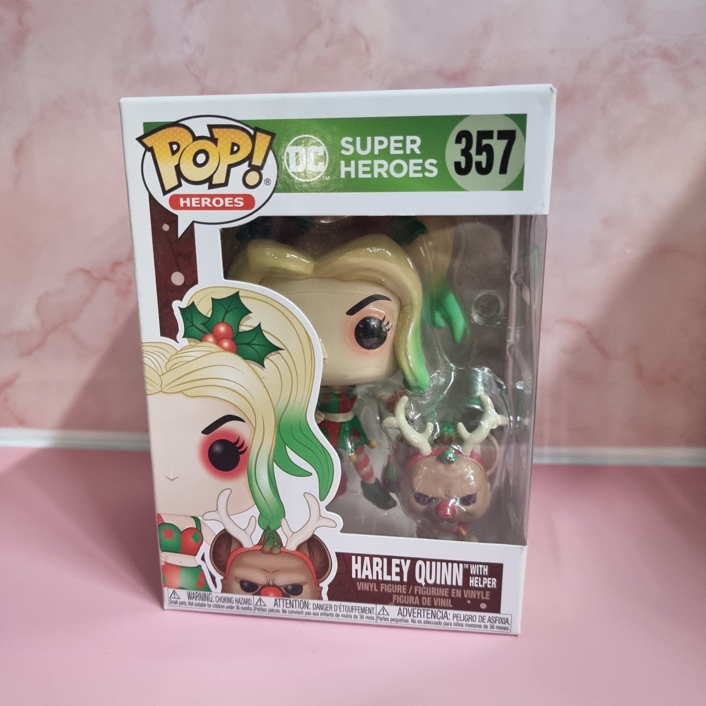 Funko POP Super Heroes Harley Quinn with Helper #357