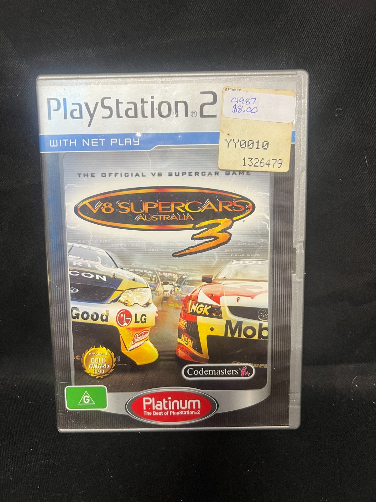 V8 Supercars Australia Race Driver PS2 (Platinum) -PAL - Complete -