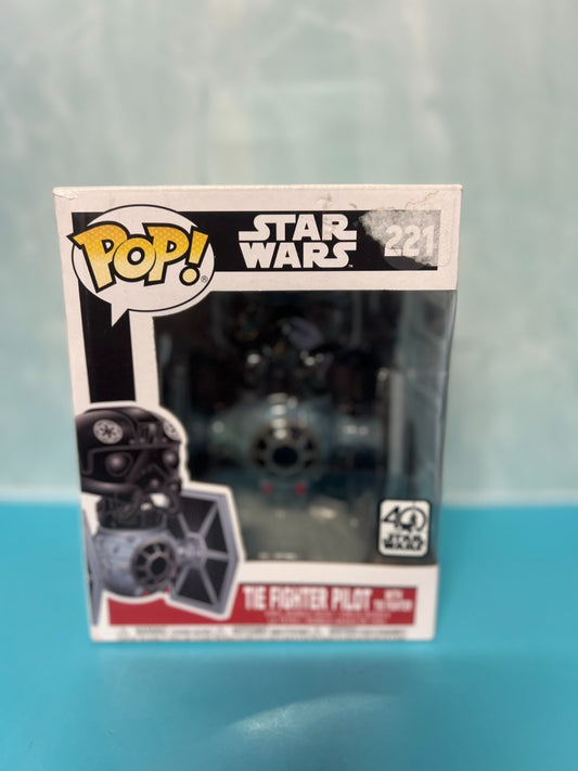 Funko Pop Star Wars #221 TIE Fighter Pilot with TIE Fighter Vinyl Fighter