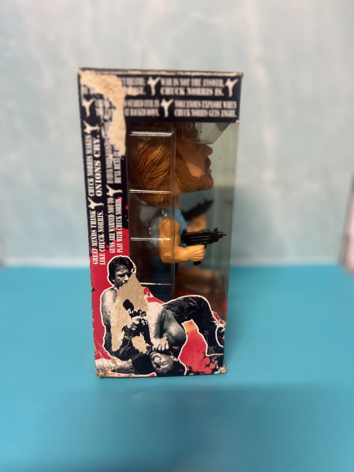 FUNKO CHUCK NORRIS TALKING WACKY WOBBLER BOBBLE HEAD