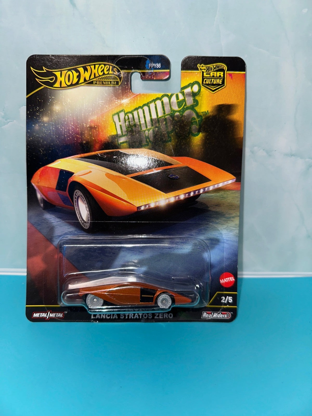 Hot Wheels Lancia Stratos Zero Premium 2/5 Car Culture 2024 Hammer Drop