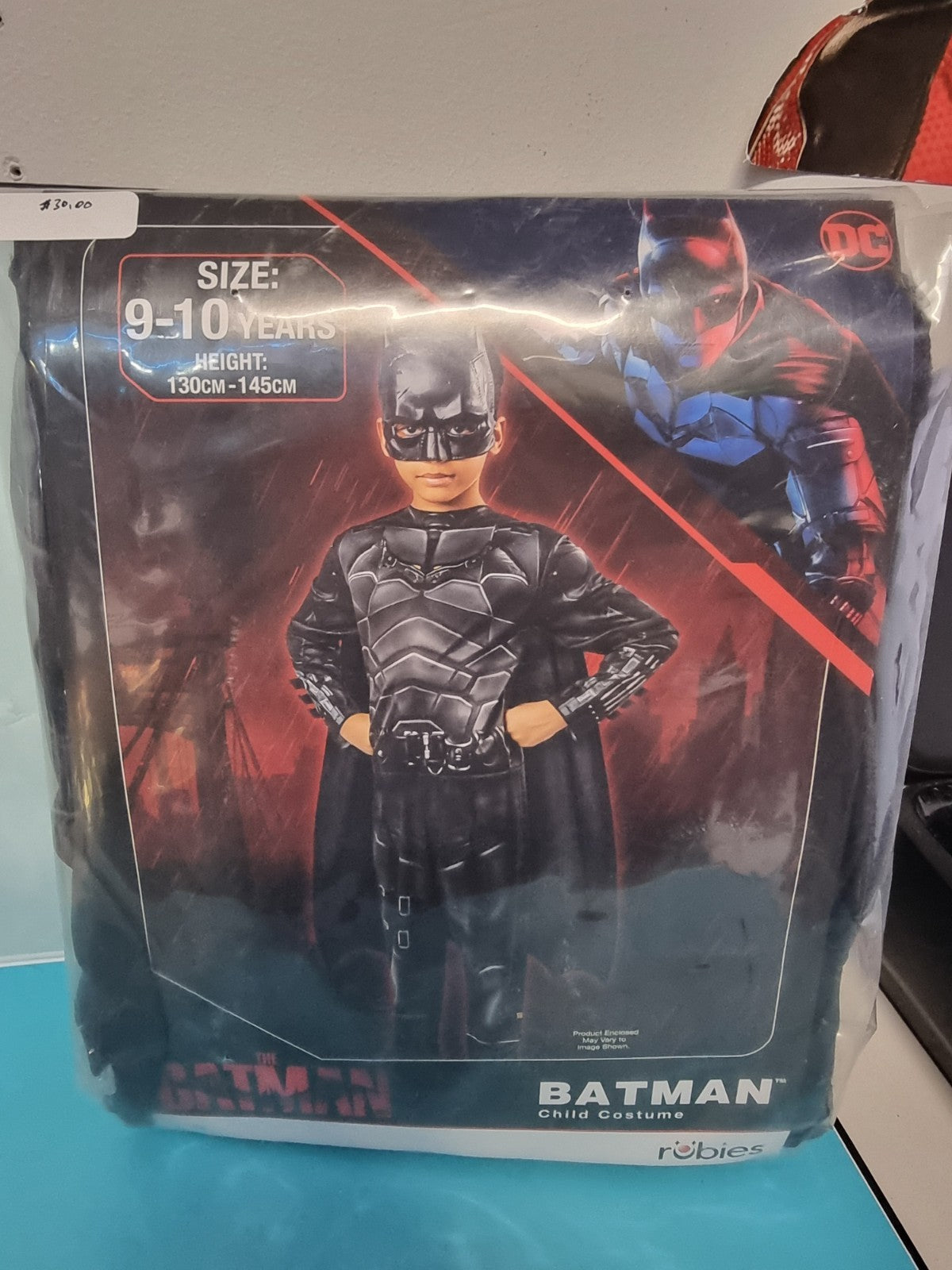 Rubies The Batman Boys 3pc 9/10 Halloween Costume, Pretend Play, Dress Up