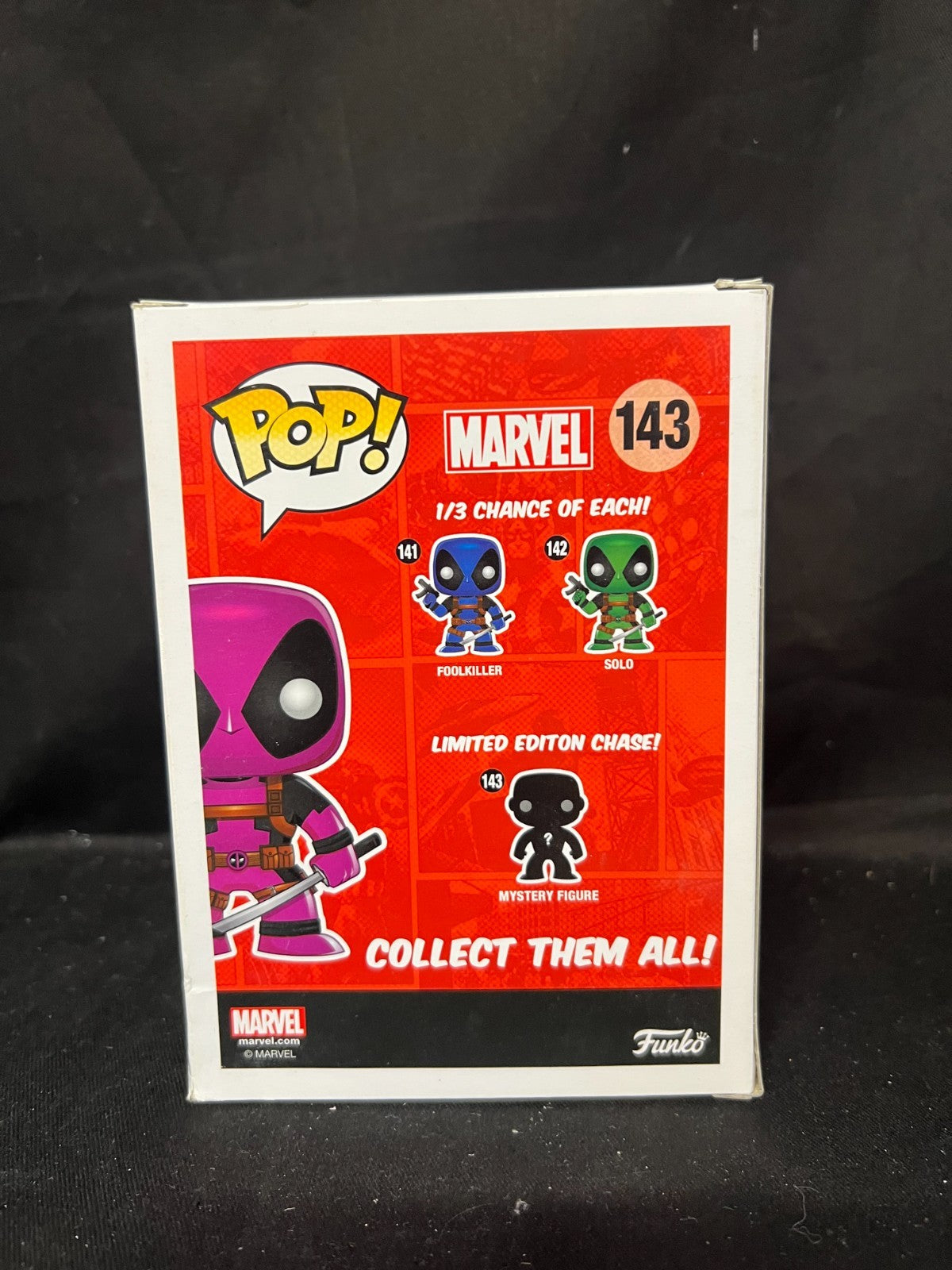 Brand New Funko Pop Terror 143 Marvel Deadpool Vinyl Figure