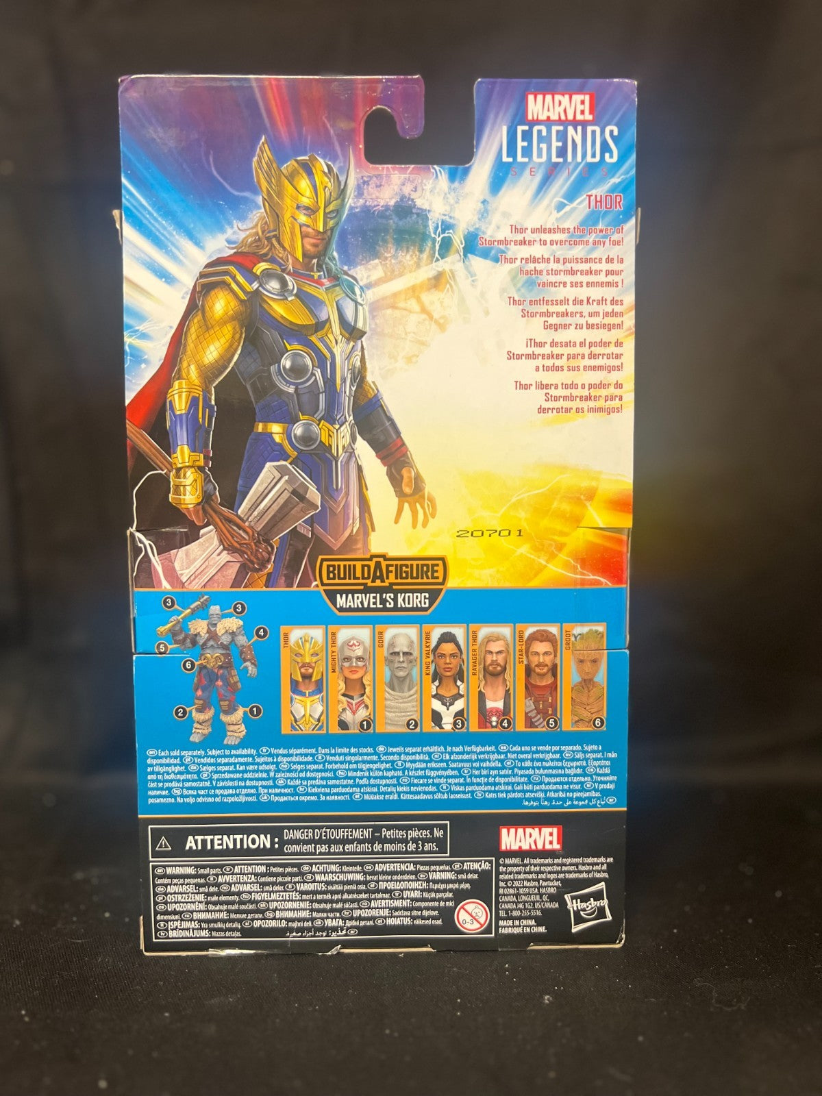Marvel Legends Series Thor Love and Thunder 6" Hasbro Build A Figure