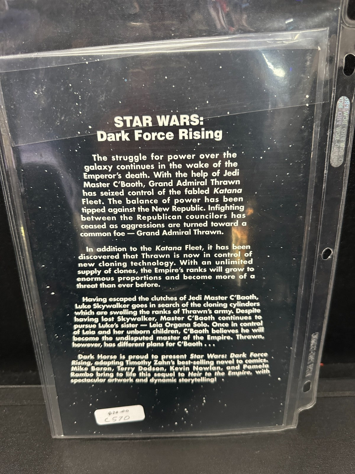 Dark Horse Comics Star Wars Dark Force Rising #2 of 6