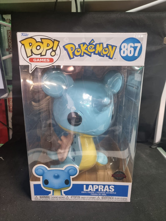 Funko Pop! Games Vinyl Figure #867 - Pokemon Lapras 10" Jumbo