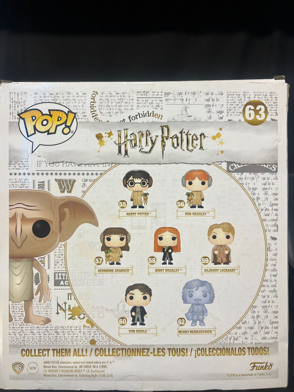 Harry Potter Dobby 10" Funko Pop! Vinyl #63 (Forbidden Planet Exclusive)