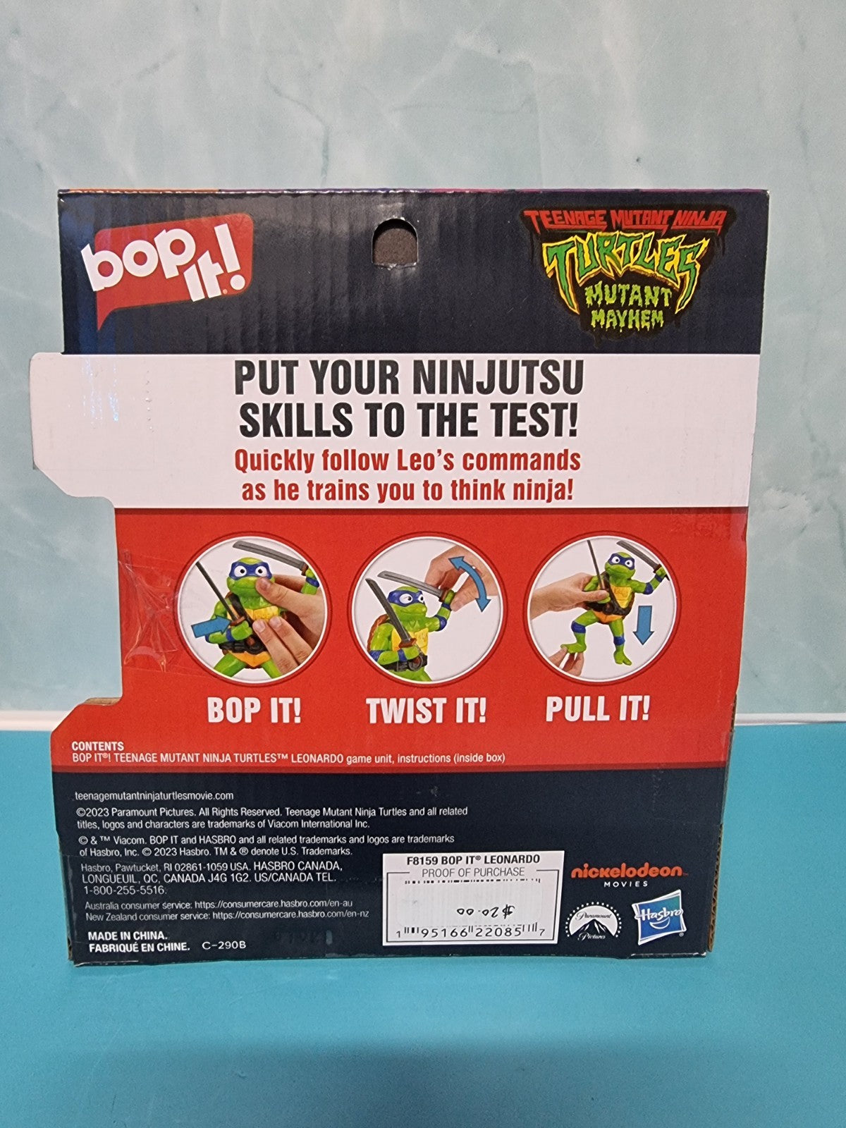 Bop It! Teenage Mutant Ninja Turtles Edition Leonardo - Unopened - Kids Toy TMNT