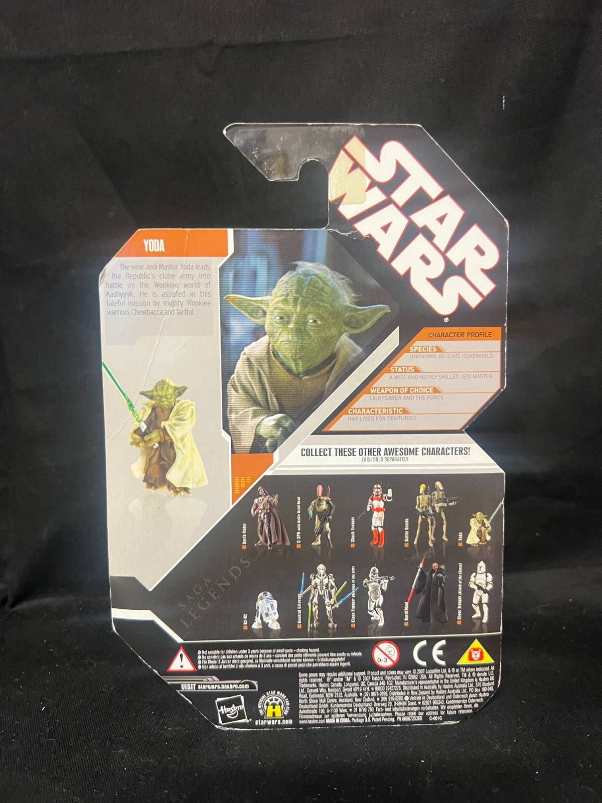 Star Wars Saga Legends 30th Anniversary Yoda figure with Coin D46